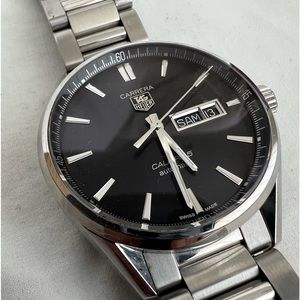 Tag Heuer Calibre 5 Carrera Automatic Black WAR201A-1 41mm Men's Watch